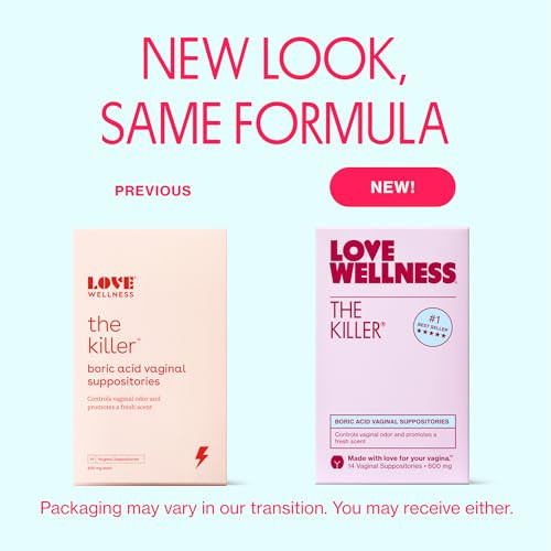 Love Wellness The Killer - 600mg Boric Acid Vaginal Suppositories