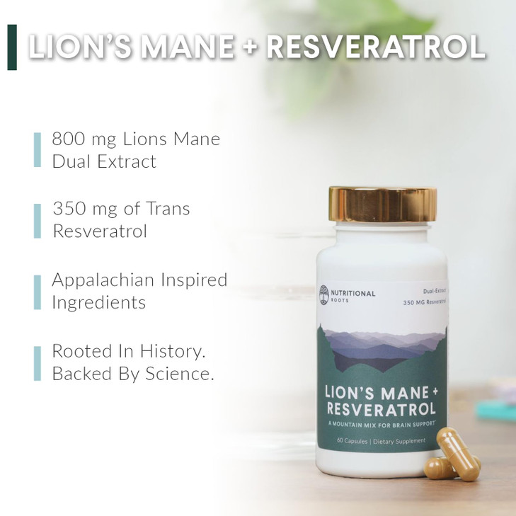 Nutritional Roots - Lions Mane + Resveratrol