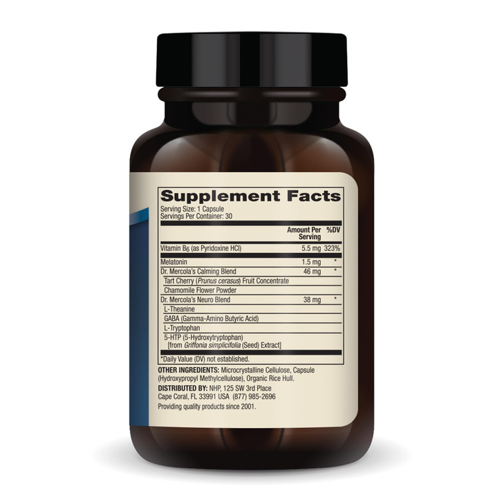 Dr. Mercola Sleep Support with Melatonin - Supports Restful Sleep & Relaxation