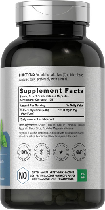 Horbäach NAC Supplement N-Acetyl Cysteine 1200mg