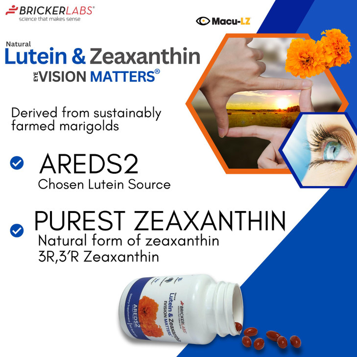 Bricker Labs Natural Lutein + Zeaxanthin Eye Supplement