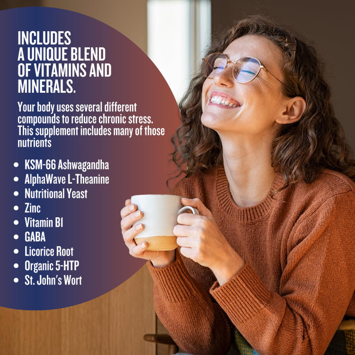 Grow Vitamin Adrenal Stress Advanced Formula, Organic KSM-66 Ashwagandha