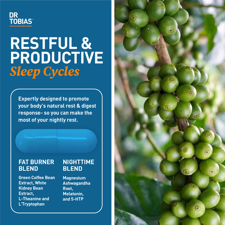 Dr. Tobias Fat Burner Nightly, Night Time Metabolic Support with White Kidney