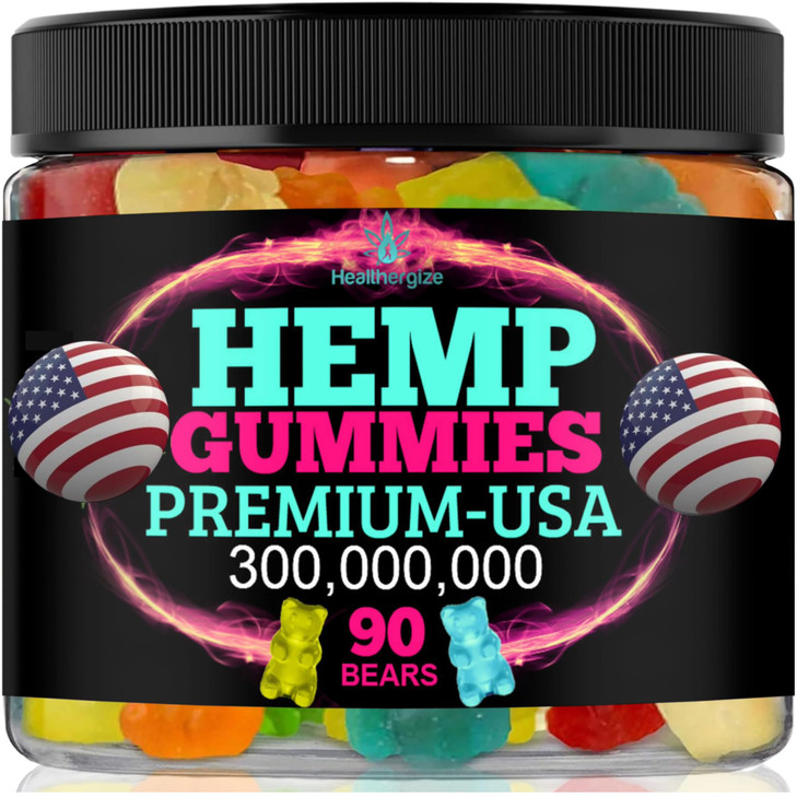 Hemp Gummies for Relaxation and Rest-Natural Hemp Oil Gummies, Fresh Fruity