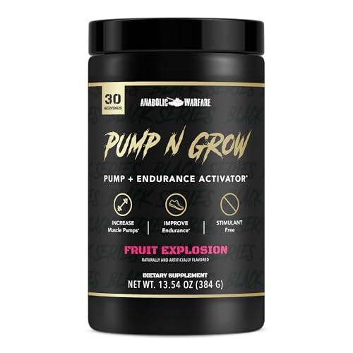 Anabolic Warfare Pump-N-Grow Muscle Pump Supplement Caffeine Free Pre Workout