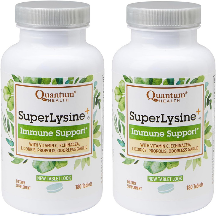 Quantum Health SuperLysine+ Advanced Formula Immune Support Supplement Lysine