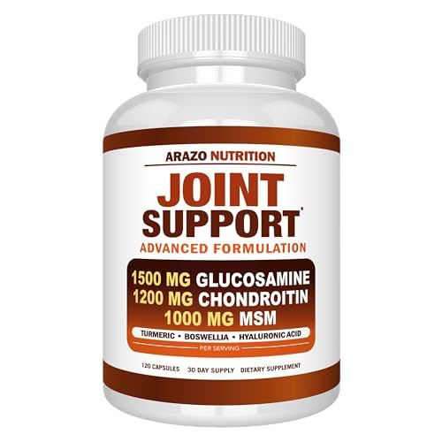 Arazo Nutrition Glucosamine Chondroitin Turmeric Msm Boswellia