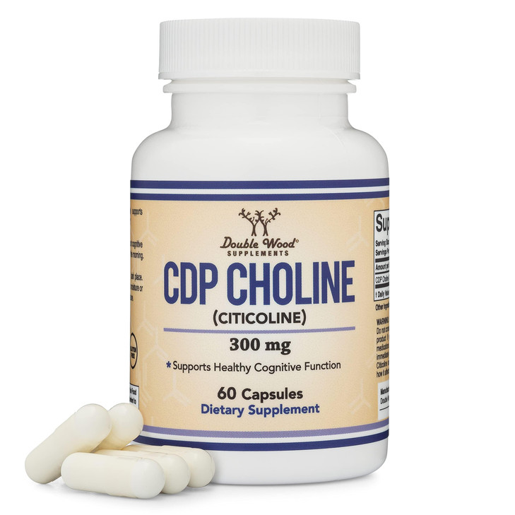 Double Wood Supplements CDP Choline (Citicoline) Supplement, Pharmaceutical