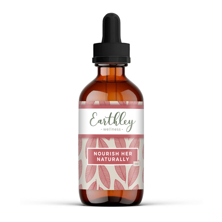 Earthley Wellness Nourish Her Naturally, Liquid Botanical Multivitamin for Women
