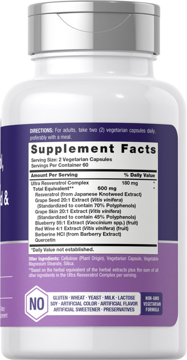 Horbäach Resveratrol Berberine Grape Seed & Quercetin