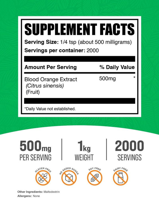 BulkSupplements.com Blood Orange Extract Powder