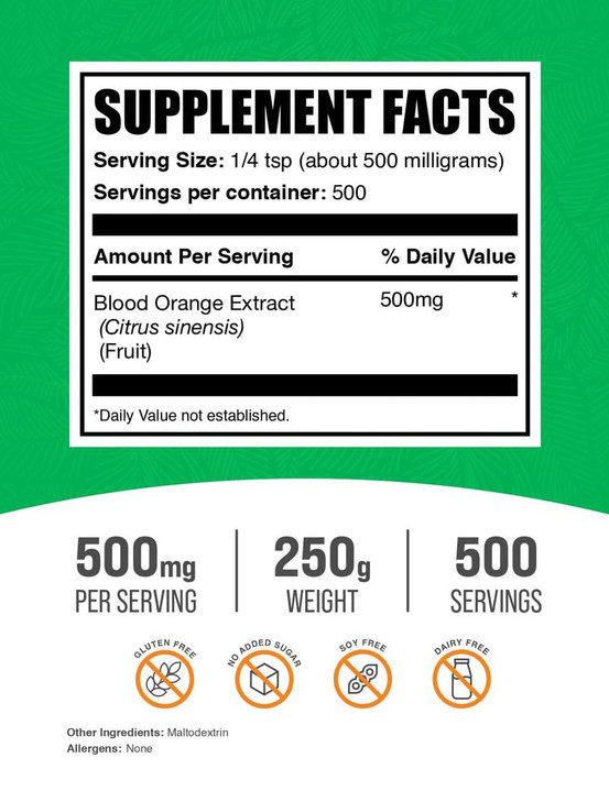 BulkSupplements.com Blood Orange Extract Powder