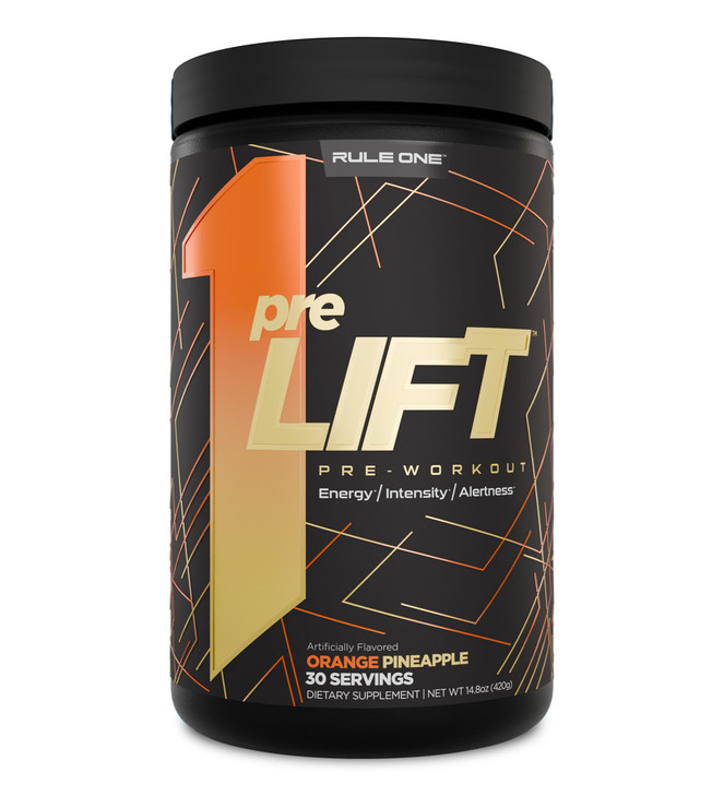 Rule 1 preLIFT Pre-Workout, 6g Citrulline, 3.2g Beta Alanine, 3 Caffeine Sources