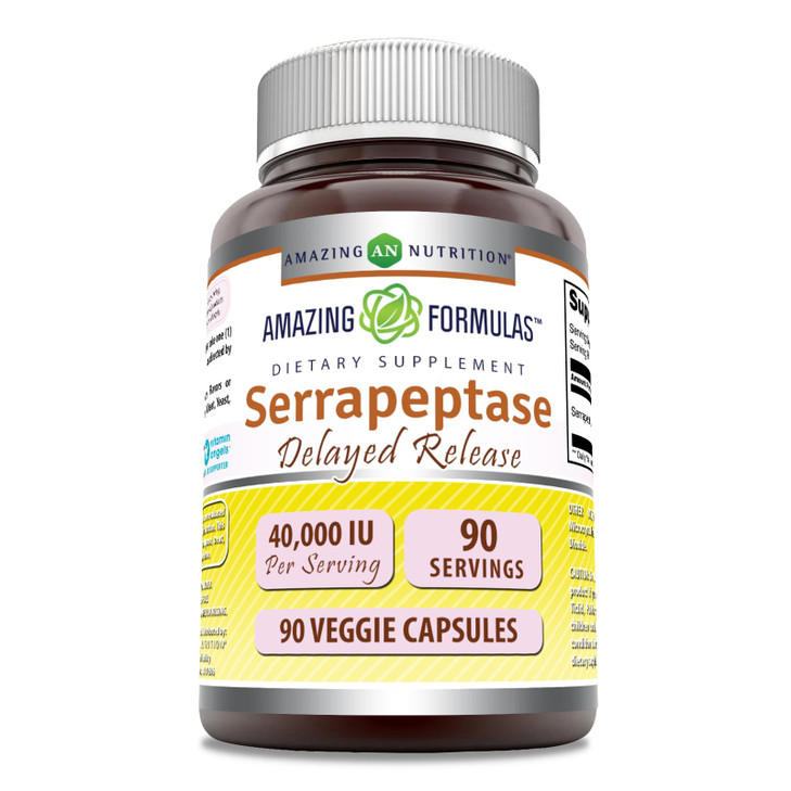 Amazing Formulas Serrapeptase Supplement - 40,000 IU