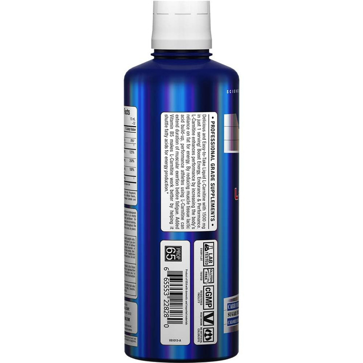 ALLMAX Nutrition Liquid L-Carnitine 1500 Miligrams, Blue Raspberry, 16 oz (473