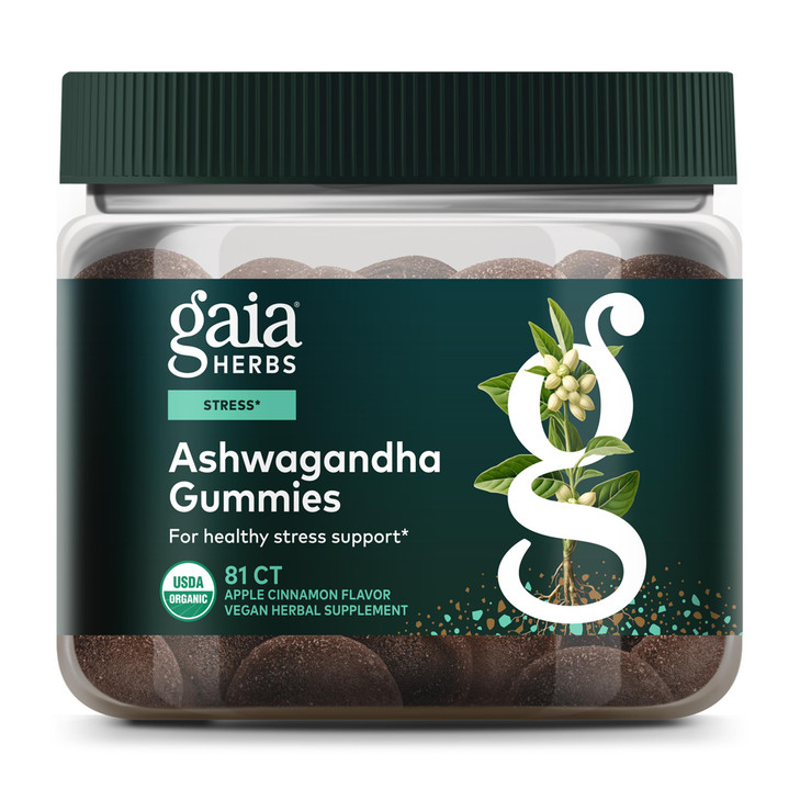 Gaia Herbs Organic Ashwagandha Gummies - Stress Support*