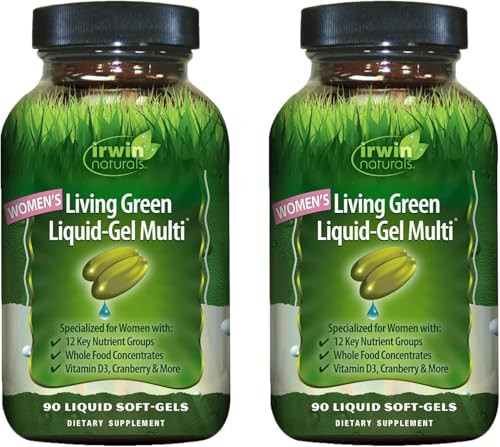 Irwin Naturals Women's Living Green Liquid-Gel Multi