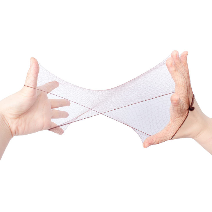 Askuang 20PCS Invisible Elastic Edge Mesh Nets for Women's Hair Buns, Sleeping, Ballet, Kids, Cooking, Food Service, Wigs - 50cm Dark Brown