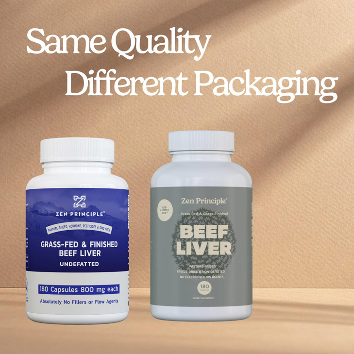 Zen Principle Ultra-Pure Desiccated Beef Liver, Grass-Fed & Finished New