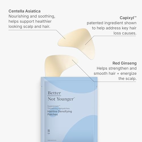 Better Not Younger Superpower Thickening Hair Patches for Women 40+