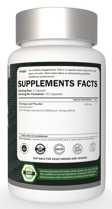 Organic Moringa Capsules