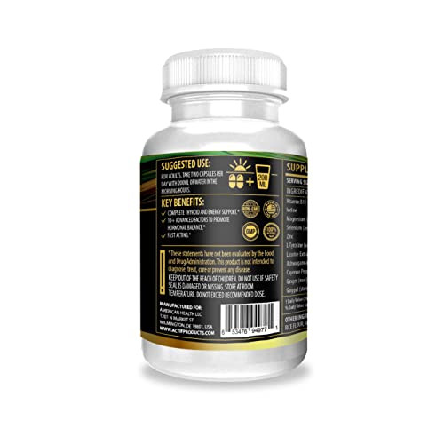 ACTIF Thyroid Mega Support - Maximum Strength with 10+ Thyroid Factors