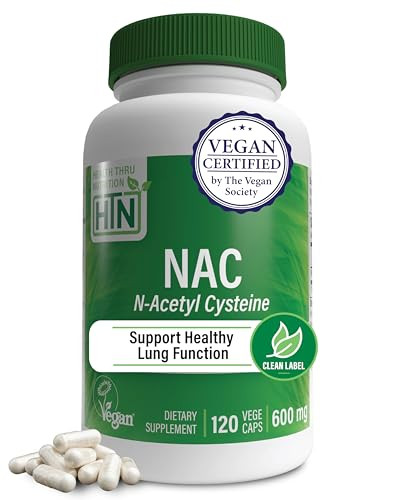 Health Thru Nutrition NAC N-Acetyl-Cysteine 600mg 120 Capsules