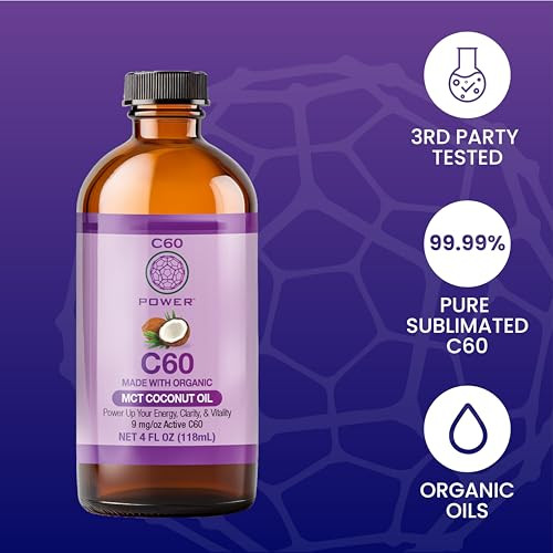 C60 Purple Power C60 In Organic Mct Coconut Oil