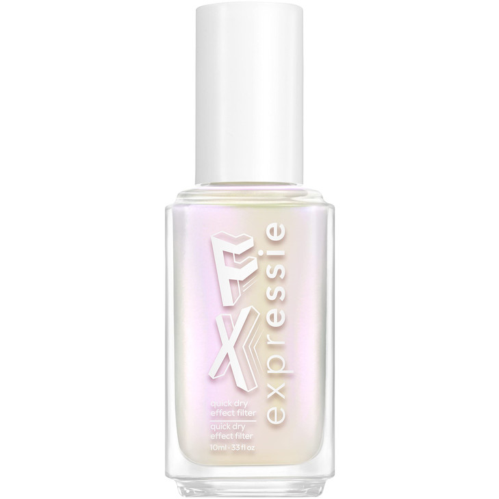 essie expressie quick dry nail polish, vegan formula, pearl finish top coat, Iced Out Fx Filter, 0.33 fl oz