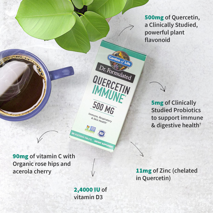 Garden of Life Quercetin Once Daily Immune System Support Supplement