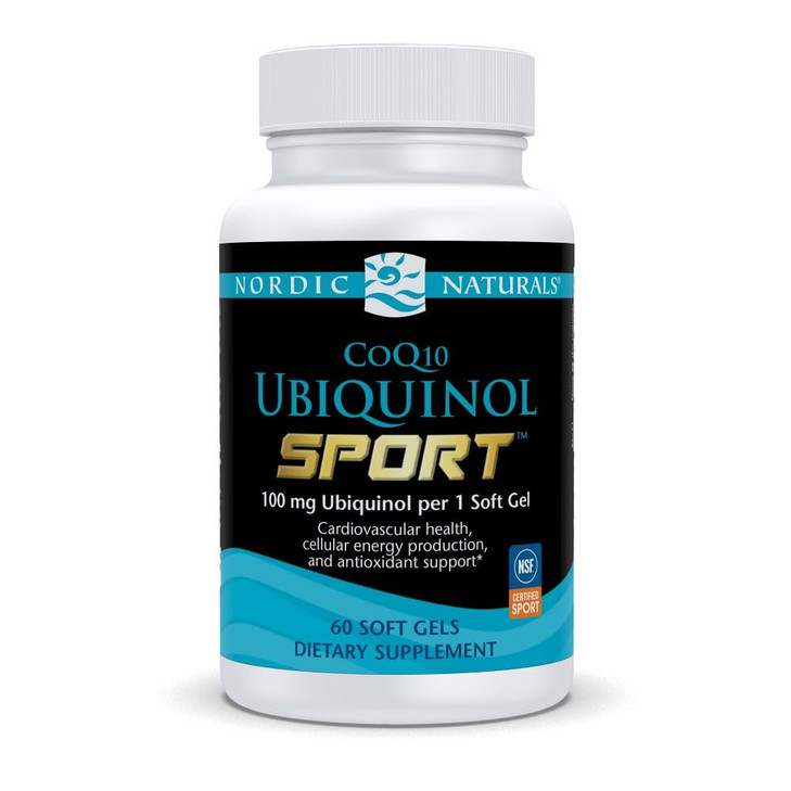 Nordic Naturals Nordic CoQ10 Ubiquinol Sport - 60 Mini Soft Gels