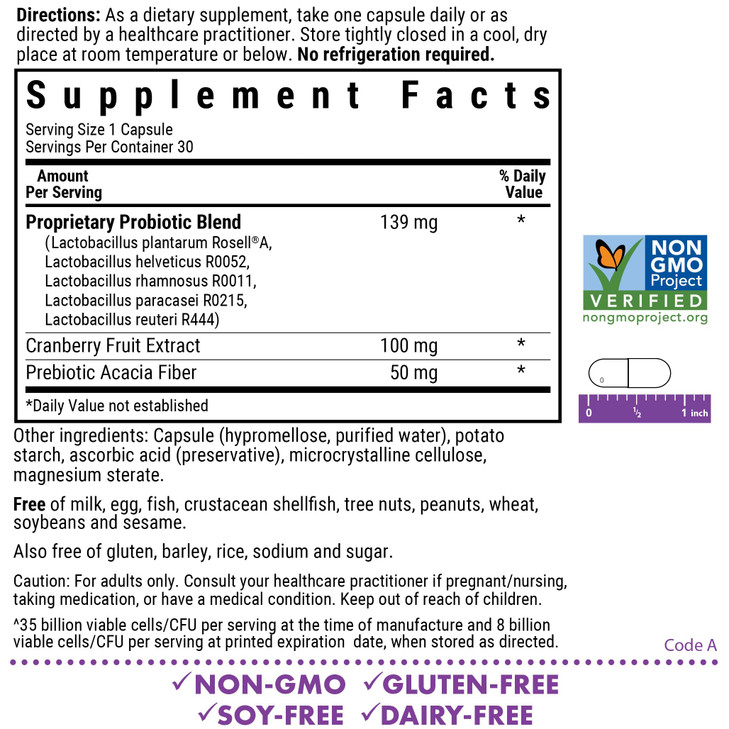 BlueBonnet Nutrition Womens Probiotic 35 Billion CFU^ Shelf Stable