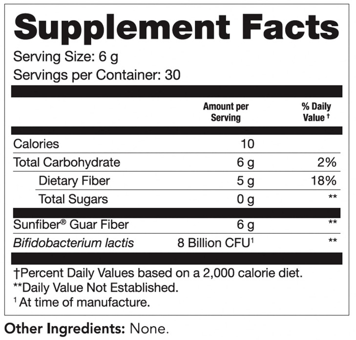 Tomorrow's Nutrition Sunfiber GI, Prebiotic Fiber & Probiotics, 5g Prebiotic