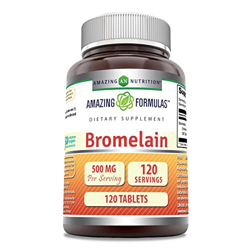 Amazing Formulas Bromelain 500 Mg (300 GDU) - Tablets Supplement