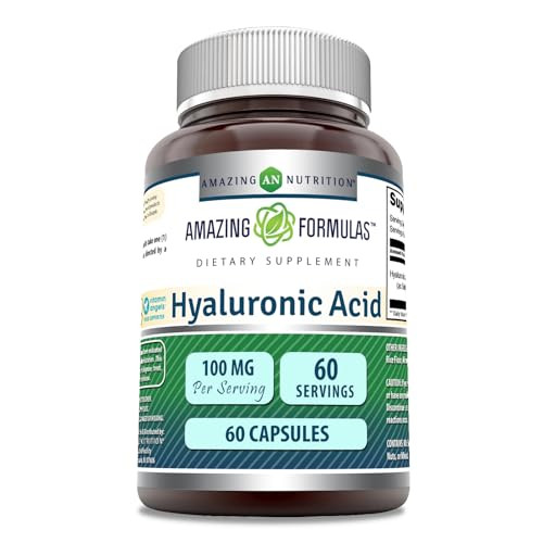 Amazing Formulas Hyaluronic Acid 100 Mg Supplement