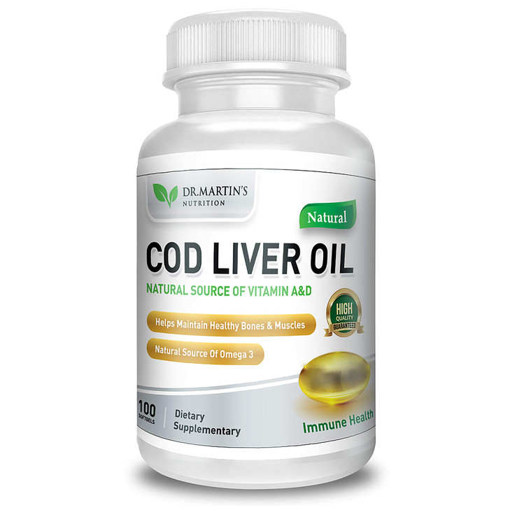 Burpless COD Liver Oil - 100 Softgels