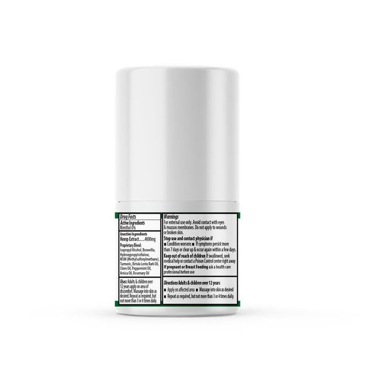 ANUMED Hemp Roll-On 4000mg Pain Relief. Fast Acting