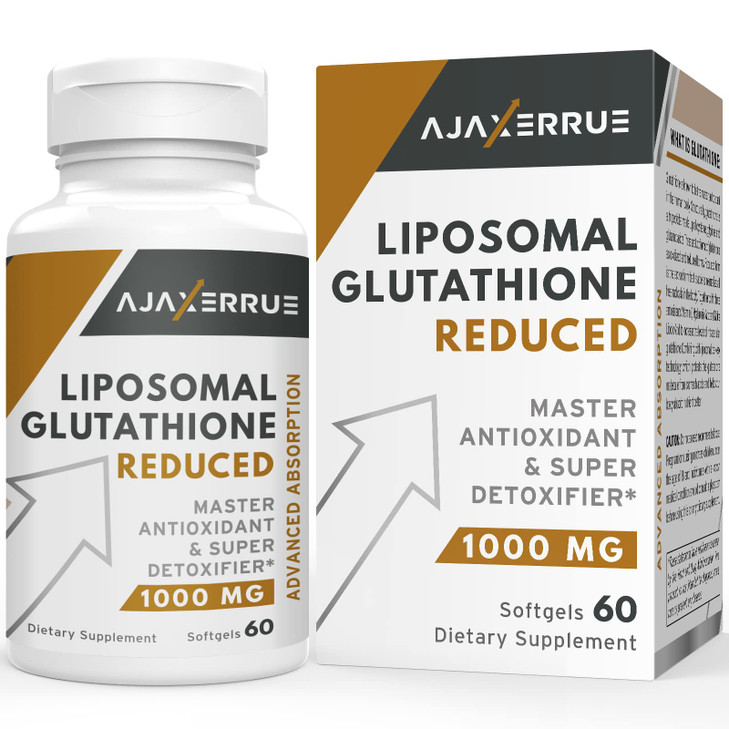AJAXERRUE 1400 mg Liposomal Glutathione, Superior Absorption Complex Reduced