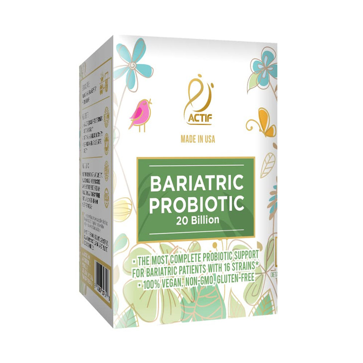 ACTIF Bariatric Probiotic Maximum Strength with 20 Billion CFU, Immunity and Gut
