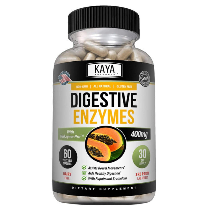 Kaya Naturals Digestive Enzymes with Prebiotics & Probiotics