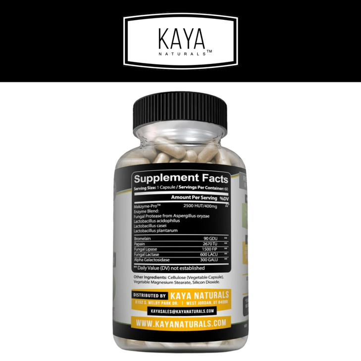 Kaya Naturals Digestive Enzymes with Prebiotics & Probiotics