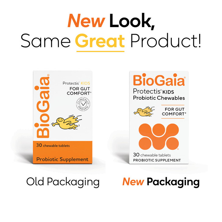 BioGaia Probiotic Chewable Tablets, Box Simple and Easy Way To Promote Digestive