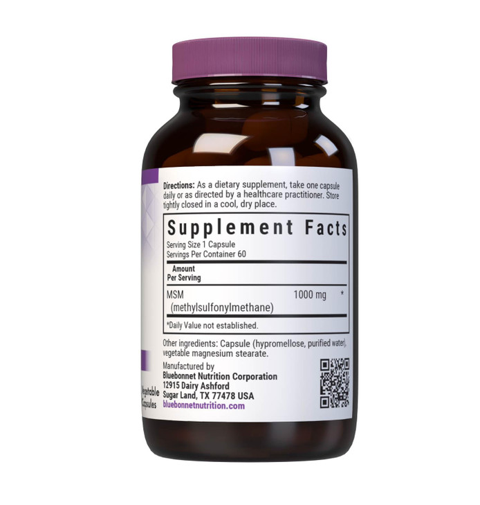 BlueBonnet MSM Supplement, 60 Vcaps