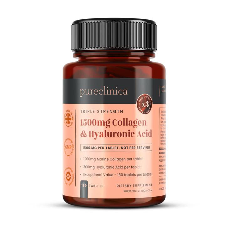 1500mg x 1080 Tablets. 1200mg of UltraColl Collagen & 300mg of Hyaluronic Acid