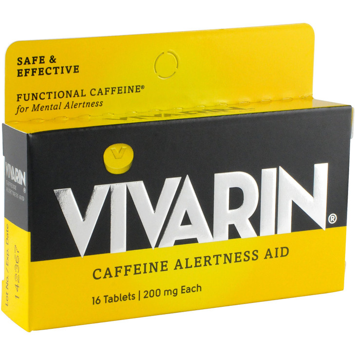 Vivarin, Caffeine Pills, 200mg Caffeine in Each Tablet, Safely and Effectively