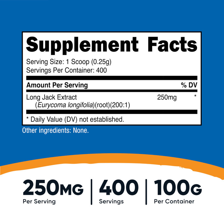Nutricost LongJack (Eurycoma Longifolia) 100:1 Extract Powder 100 Grams