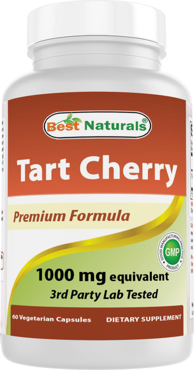 Best Naturals Tart Cherry Extract 1000 mg 60 Vcaps