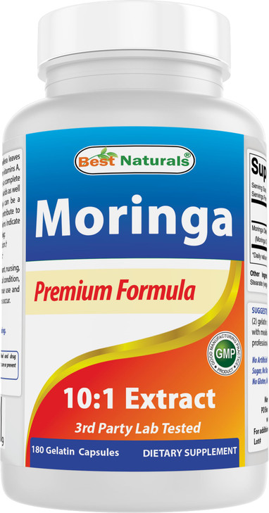 Best Naturals Moringa Extract 10:1 1500mg per Serving