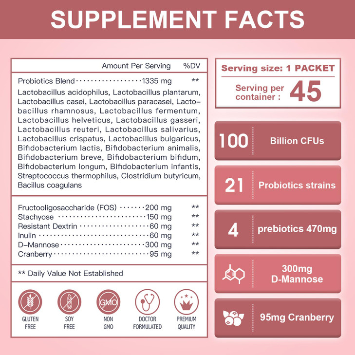 NATURE TARGET Probiotics-for-Women Prebiotics-and-Probiotics-Powder