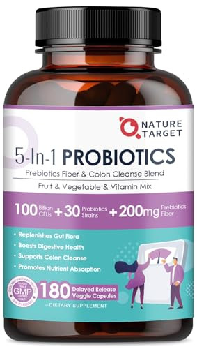 NATURE TARGET Probiotics for Women-Men Digestive Health, Mens-Womens Probiotic